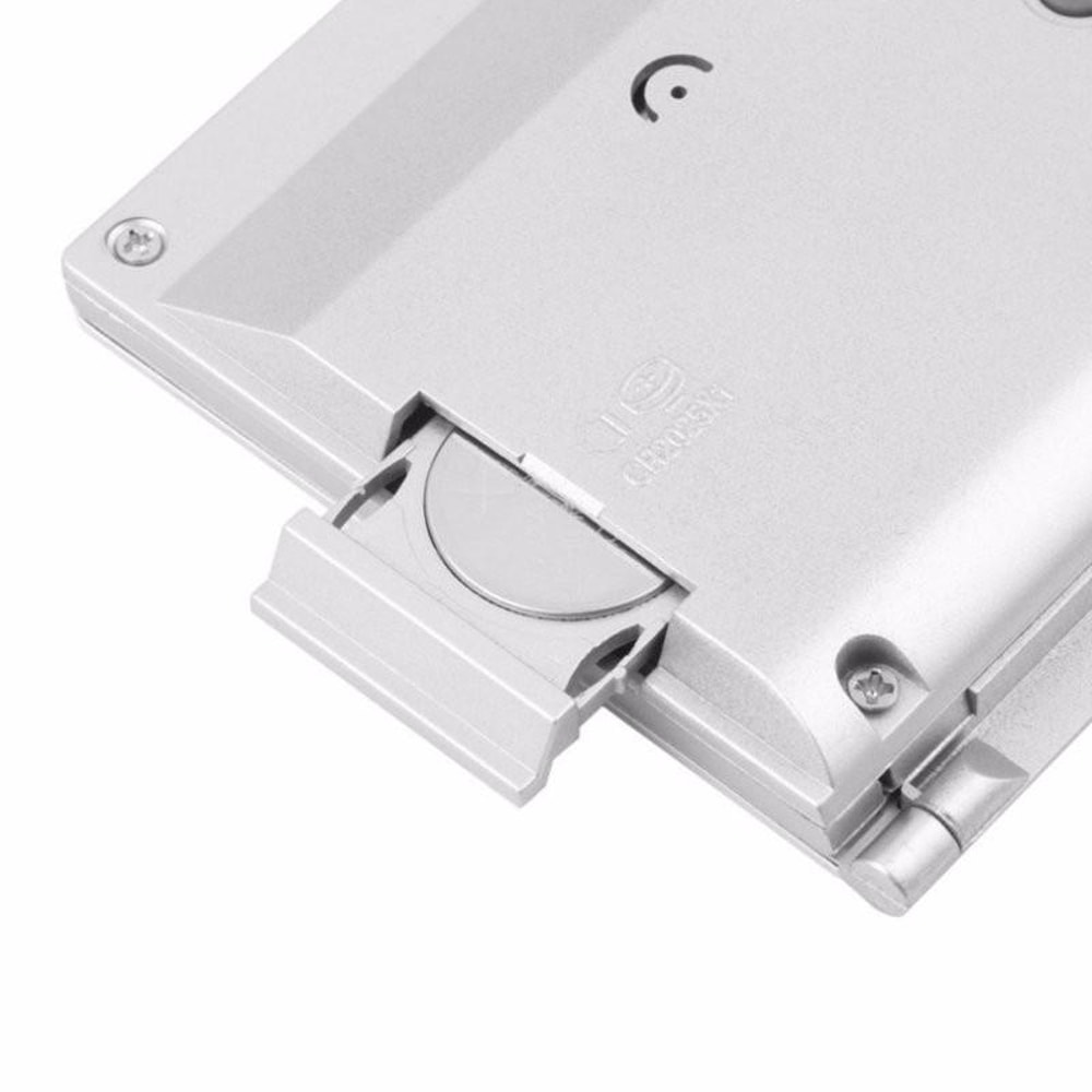 Portable Digital Travel Alarm Clock With LCD Display Temperature Monitor Foldable Stand 5