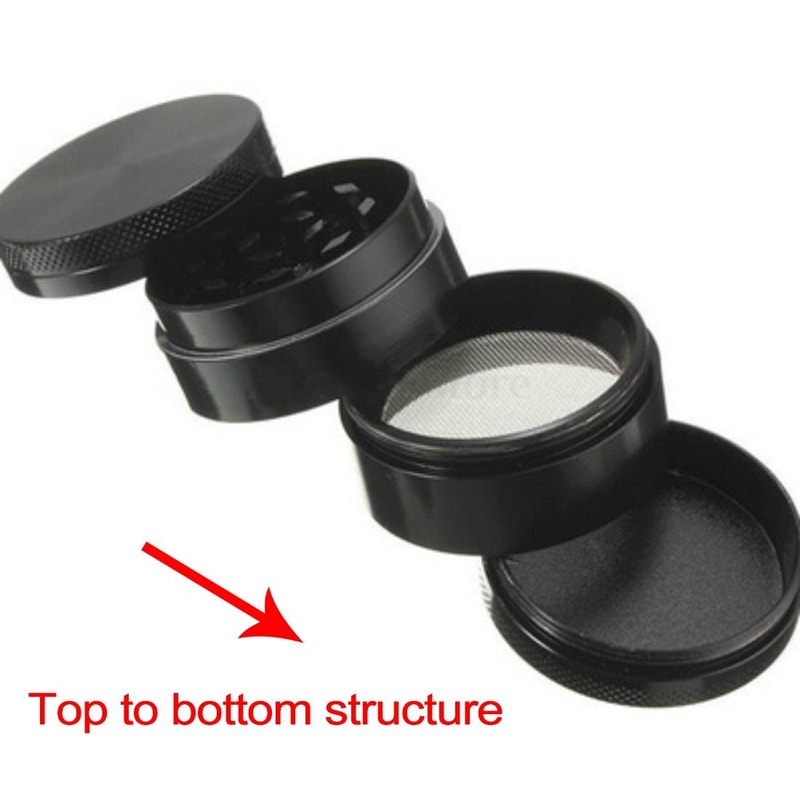 40mm Herb Grinder With 4 Layers And Magnetic Lid Premium Zinc Alloy Tobacco Crusher 6