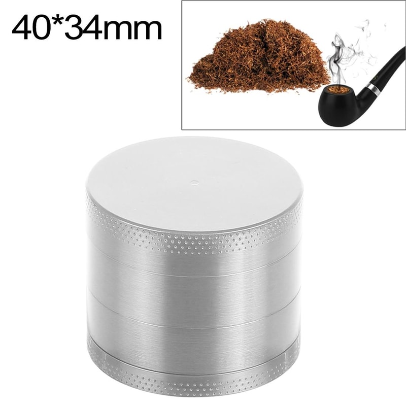 40mm Herb Grinder With 4 Layers And Magnetic Lid Premium Zinc Alloy Tobacco Crusher 8