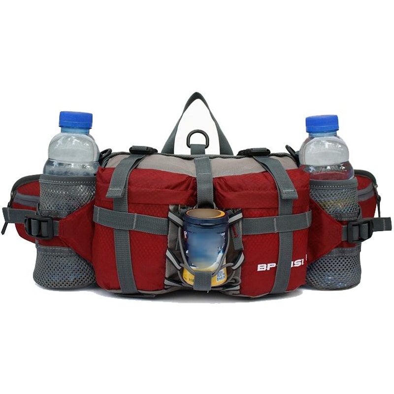 5L Waterproof Cycling Waist Pack With Bottle Holder For Hiking Running Travel 6