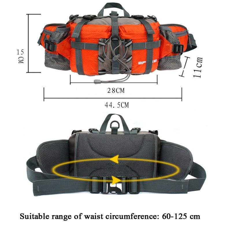5L Waterproof Cycling Waist Pack With Bottle Holder For Hiking Running Travel 1