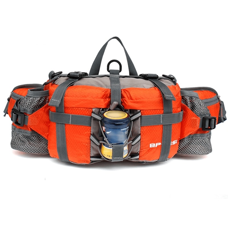5L Waterproof Cycling Waist Pack With Bottle Holder For Hiking Running Travel 5