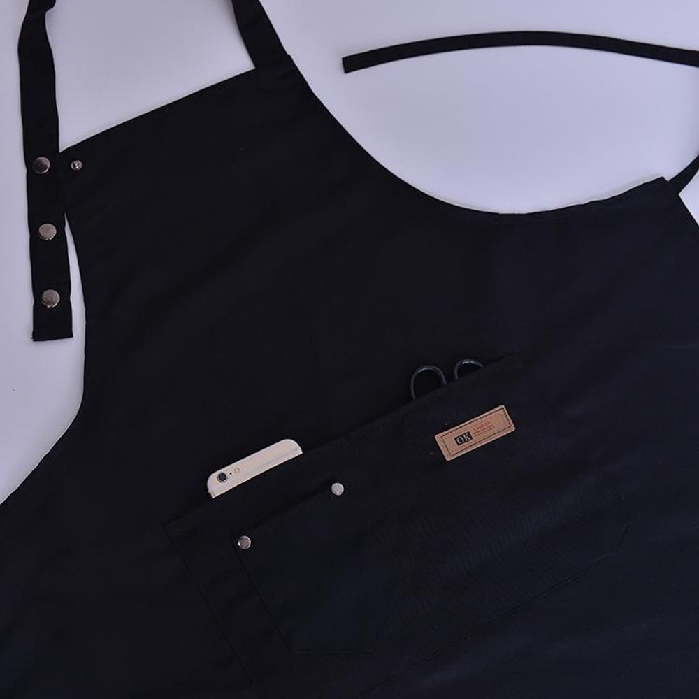 Adjustable Waterproof Cotton Chef Apron For Cooking BBQ Cafe Salon Use 3
