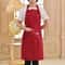 Adjustable Waterproof Cotton Chef Apron For Cooking BBQ Cafe Salon Use 6