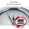 Modern Silent Digital Wall Clock With Large LCD Display Temperature Monitor Snooze Alarm 4
