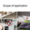 Modern Silent Digital Wall Clock With Large LCD Display Temperature Monitor Snooze Alarm 7