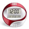 Modern Silent Digital Wall Clock With Large LCD Display Temperature Monitor Snooze Alarm 8
