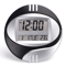 Modern Silent Digital Wall Clock With Large LCD Display Temperature Monitor Snooze Alarm 10