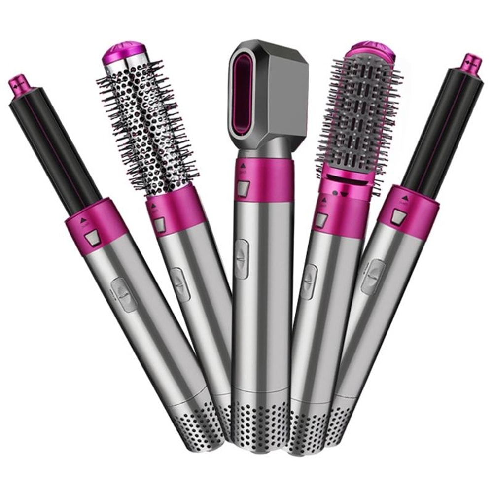 5 In 1 Hot Air Styler Brush For Curling Straightening Volumizing Hair 1