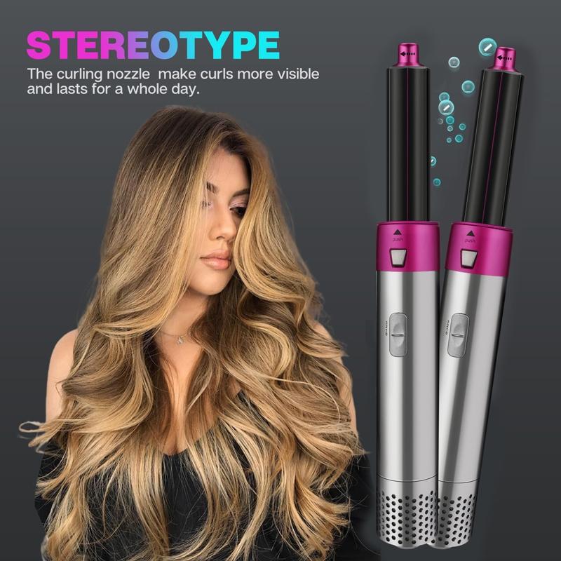 5 In 1 Hot Air Styler Brush For Curling Straightening Volumizing Hair 9
