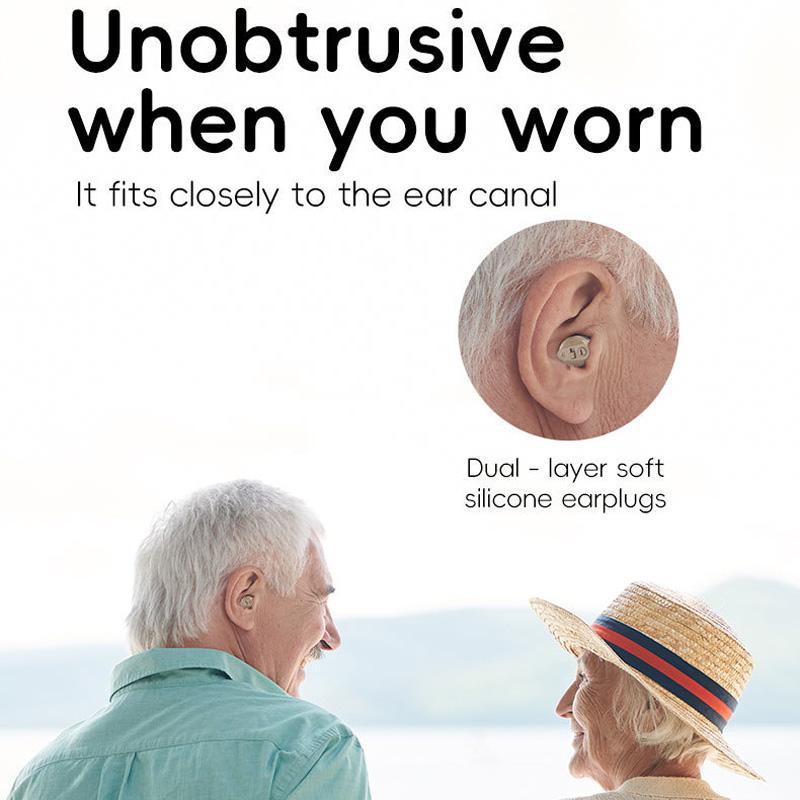 Invisible Rechargeable Hearing Aids For Seniors With Noise Reduction Digital Charging Case 1
