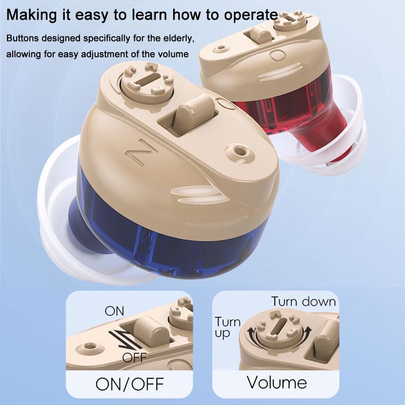 Invisible Rechargeable Hearing Aids For Seniors With Noise Reduction Digital Charging Case 9