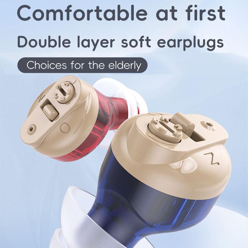 Invisible Rechargeable Hearing Aids For Seniors With Noise Reduction Digital Charging Case 10