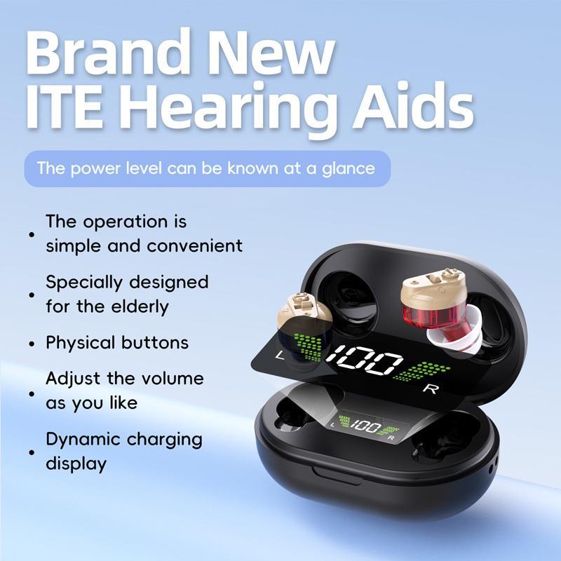 Invisible Rechargeable Hearing Aids For Seniors With Noise Reduction Digital Charging Case 6