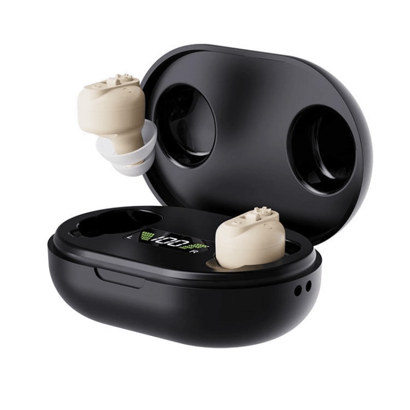 Invisible Rechargeable Hearing Aids For Seniors With Noise Reduction Digital Charging Case 14