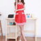 Elegant Sleeveless Apron With Lace Bow Pocket For Cooking Baking Kitchen Wear 7