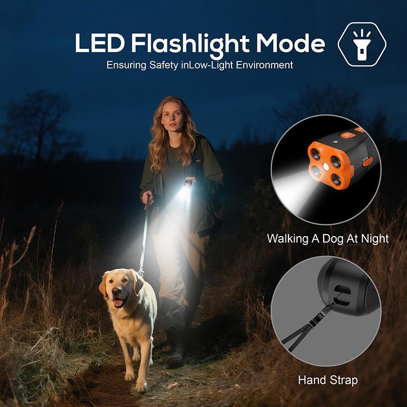 Ultrasonic Dog Repeller Bark Control Trainer With LED Night Light 5