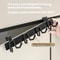 Stainless Steel Over The Door Hook Rack For Cabinets Closets No Drill Organizer 2