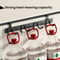 Stainless Steel Over The Door Hook Rack For Cabinets Closets No Drill Organizer 6