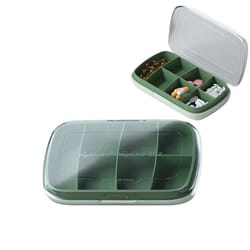 large capacity waterproof pill organizer for travel & daily medication storage