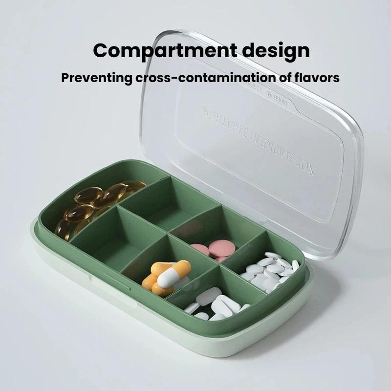 Large Capacity Waterproof Pill Organizer For Travel Daily Medication Storage 1