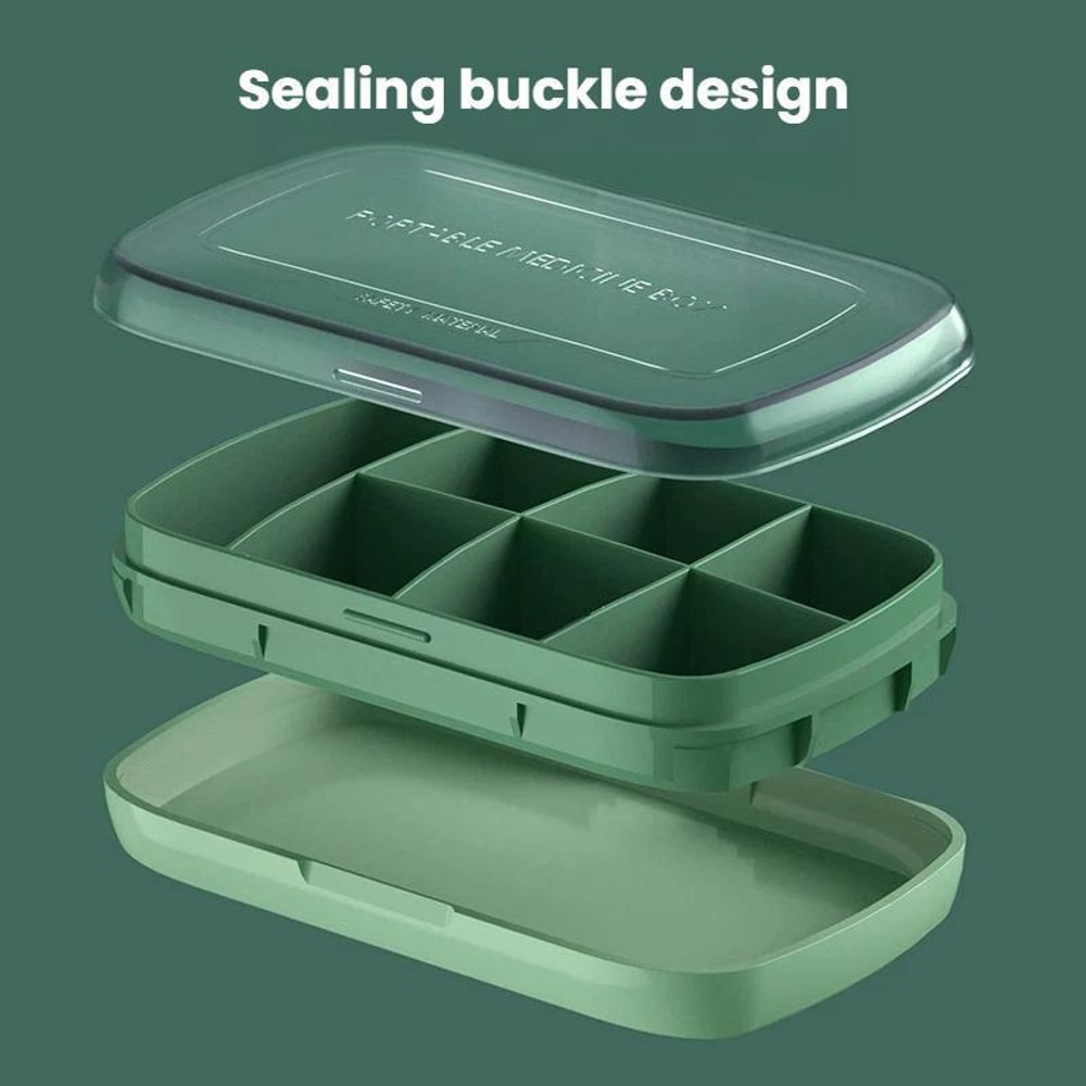Large Capacity Waterproof Pill Organizer For Travel Daily Medication Storage 4