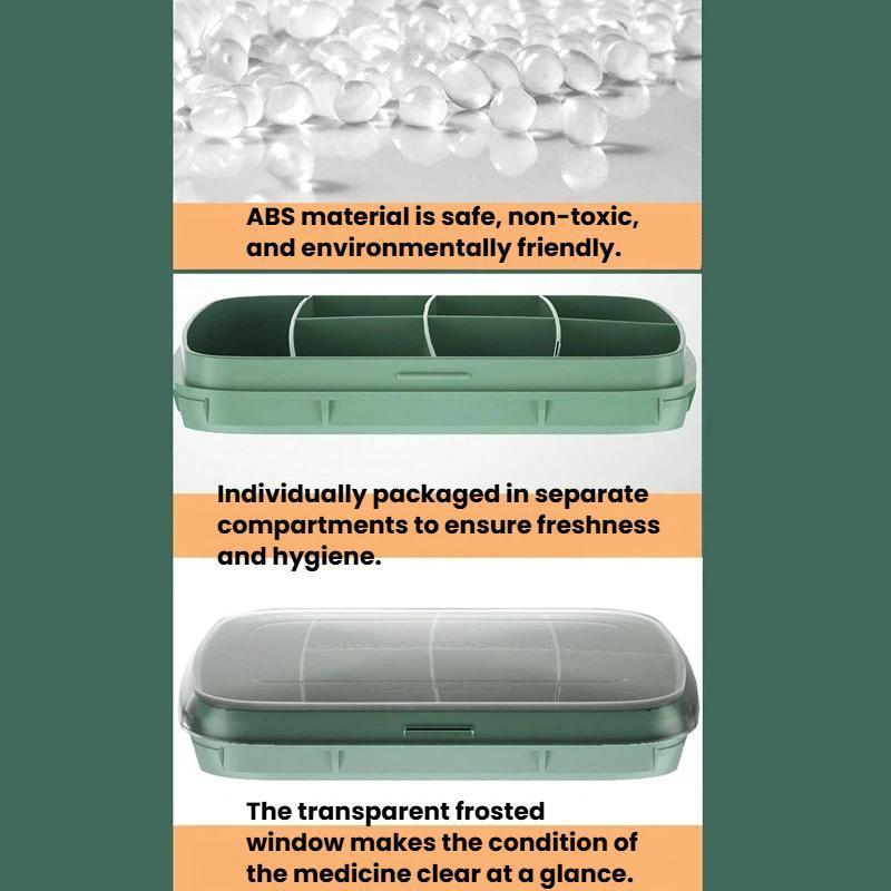 Large Capacity Waterproof Pill Organizer For Travel Daily Medication Storage 6