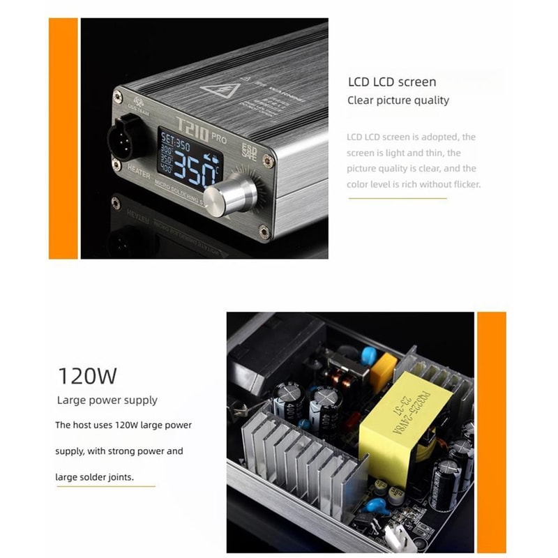 T210 Pro 75W Digital Soldering Station for PCB Repair & Precision Electronics Work