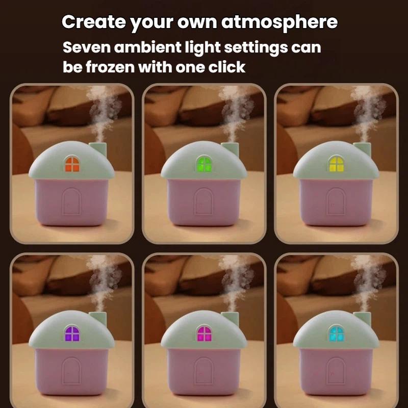 Cozy House Mini Humidifier With LED Night Light USB Silent Humidifier 7