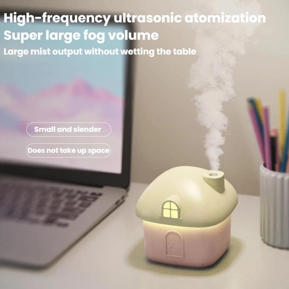 Cozy House Mini Humidifier With LED Night Light USB Silent Humidifier 10