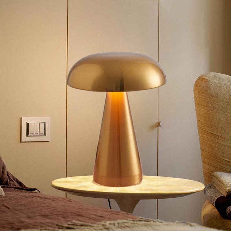Rechargeable Mushroom Table Lamp With Dimmable Ambient Light For Bedroom Bar Restaurant 2