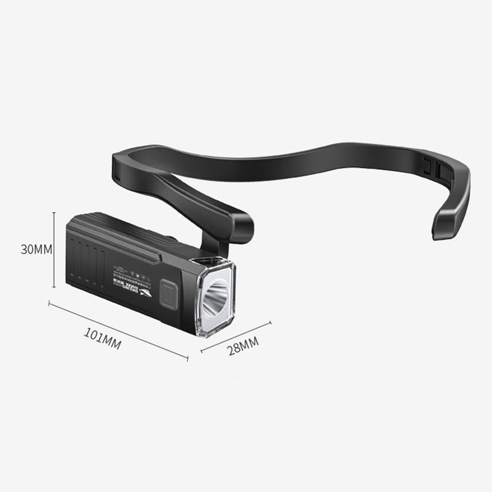 Smiling Shark Rechargeable LED Headlamp for Night Fishing, Running & Outdoor Adventures