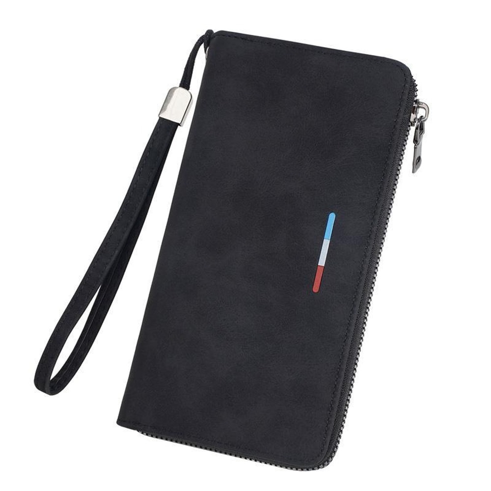 Men Long Wallet Zippered Clutch With MultiCard Holder Phone Storage 9
