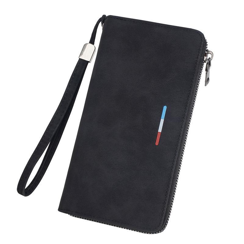 Men Long Wallet Zippered Clutch With MultiCard Holder Phone Storage 9