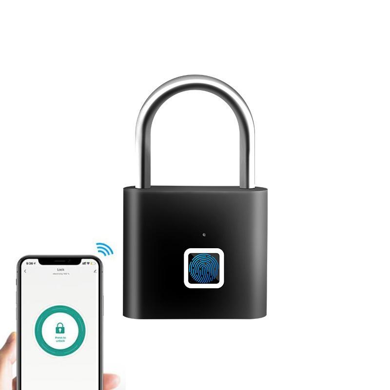 Tuya Smart Fingerprint Padlock With App Control USBC Rechargeable Waterproof Security Lock 8