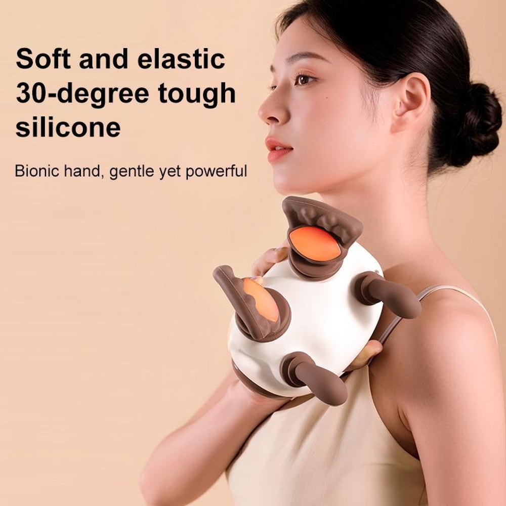 Red Light Neck and Shoulder Massager with Heat Therapy for Deep Tissue Pain Relief