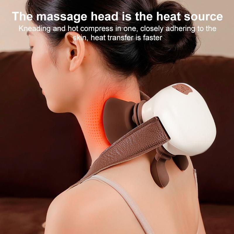 Red Light Neck and Shoulder Massager with Heat Therapy for Deep Tissue Pain Relief
