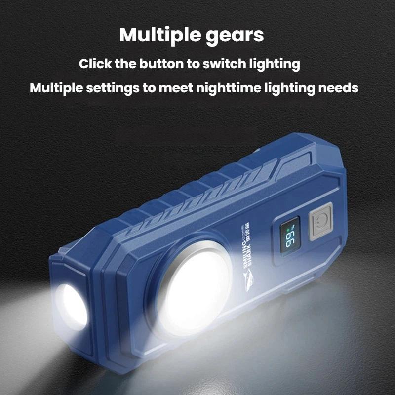 Magnetic LED Work Light With Digital Display And Adjustable Hook Stand 2