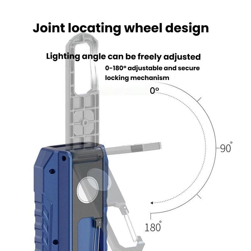 Magnetic LED Work Light With Digital Display And Adjustable Hook Stand 8