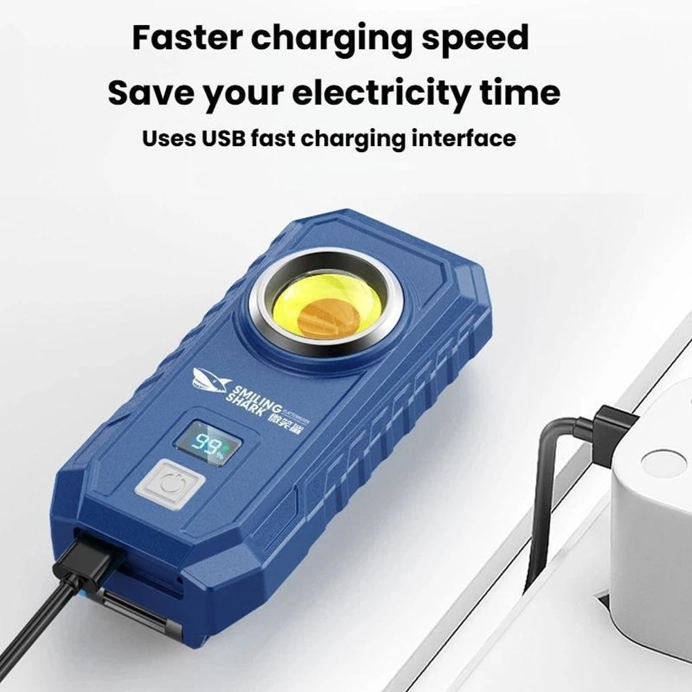 Magnetic LED Work Light With Digital Display And Adjustable Hook Stand 7