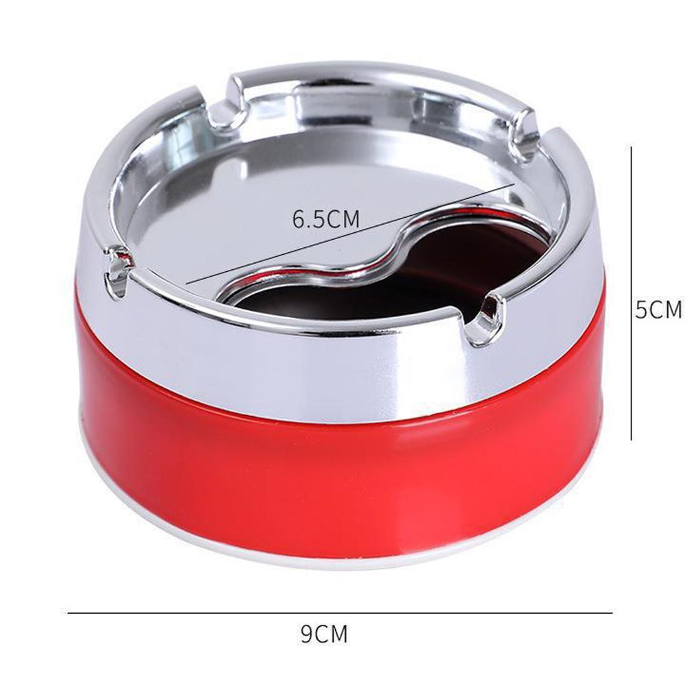 Windproof Rotating Lid Desktop Ashtray With Sealed Smokeless Design 4