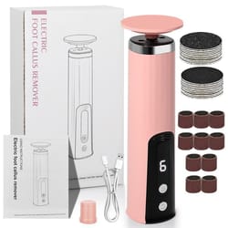 6-speed electric foot file callus remover with forward & reverse rotation for smooth feet