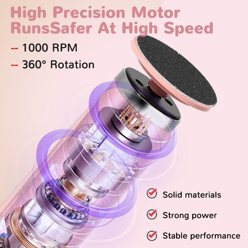 6Speed Electric Foot File Callus Remover With Forward Reverse Rotation For Smooth Feet 4
