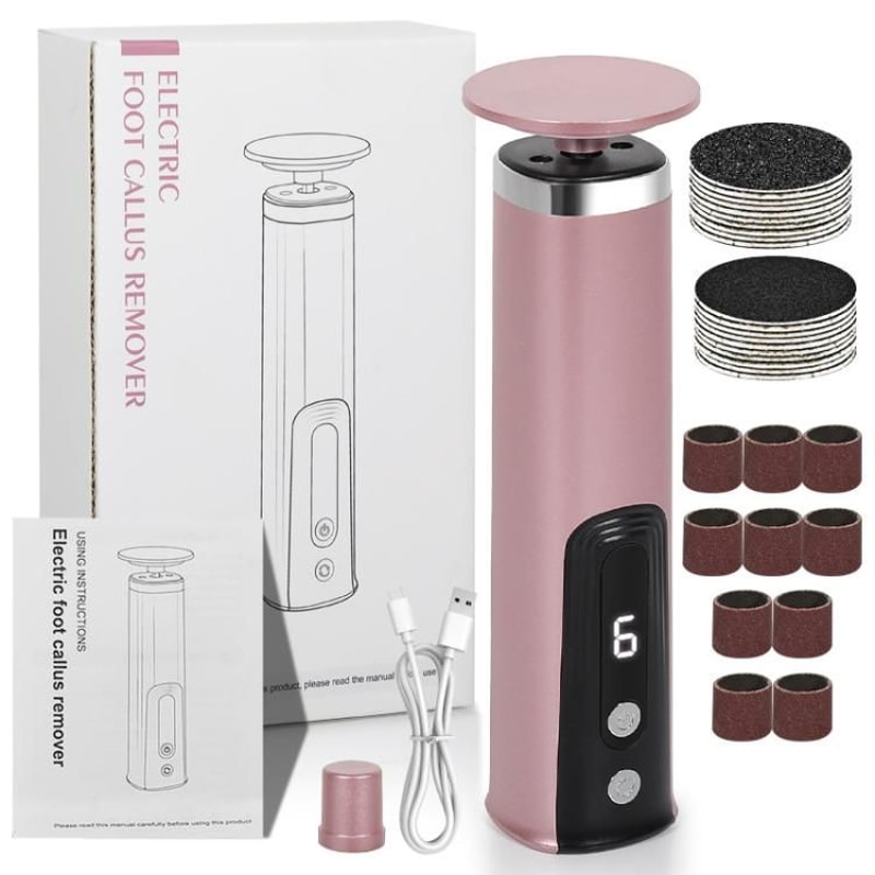 6Speed Electric Foot File Callus Remover With Forward Reverse Rotation For Smooth Feet 10