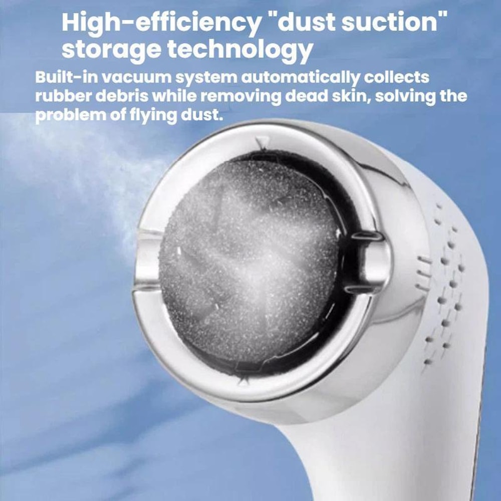 Smart Vacuum Electric Foot File With LCD Display Waterproof Callus Remover 9