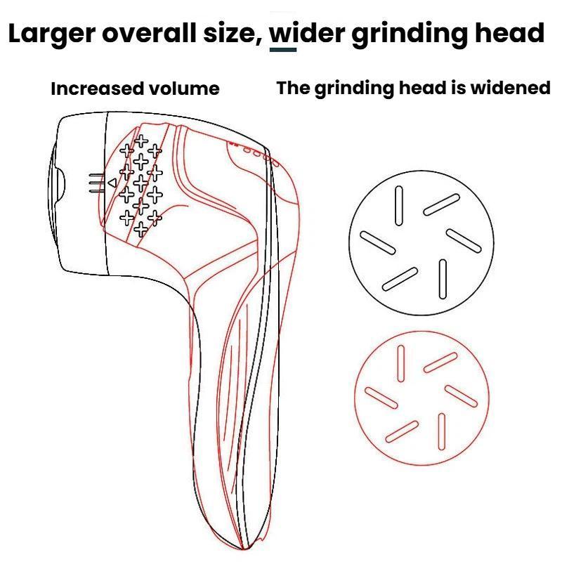 Smart Vacuum Electric Foot File With LCD Display Waterproof Callus Remover 3