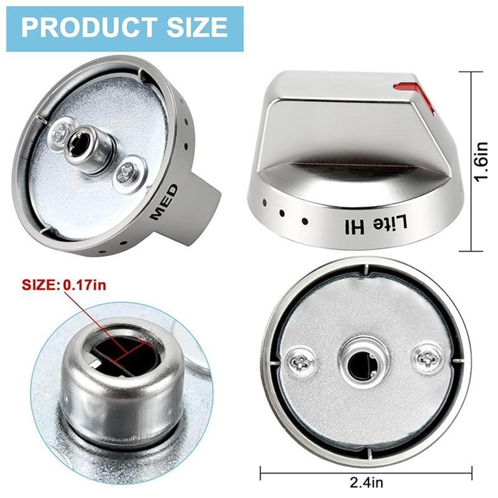 DG64-00473A Gas Range Knob Replacement Set for NX58 Series Ovens