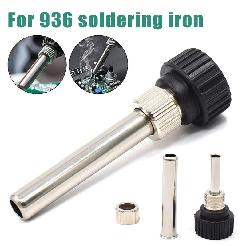 936 Soldering Iron Handle Sleeve Kit 3in1 Heat Resistant Replacement Tube Set 1