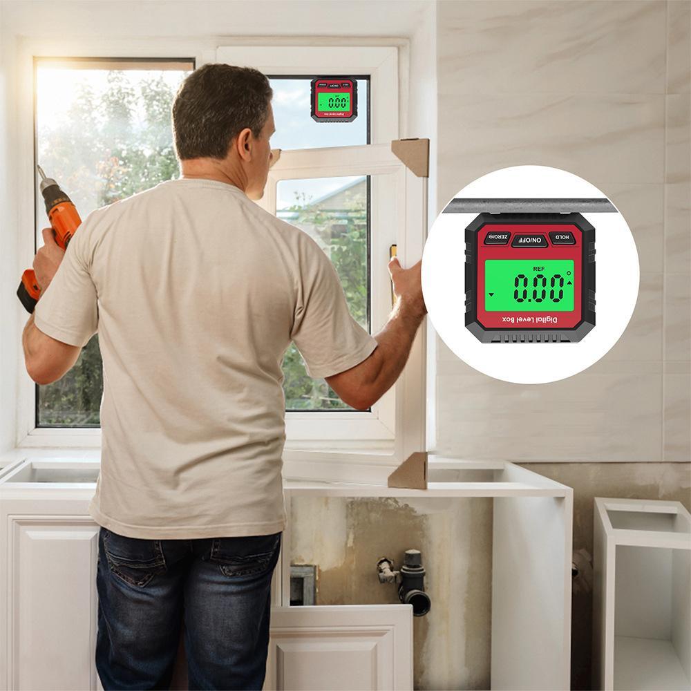 Magnetic Digital Inclinometer Angle Finder With LCD Display For Woodworking Precision Leveling 1
