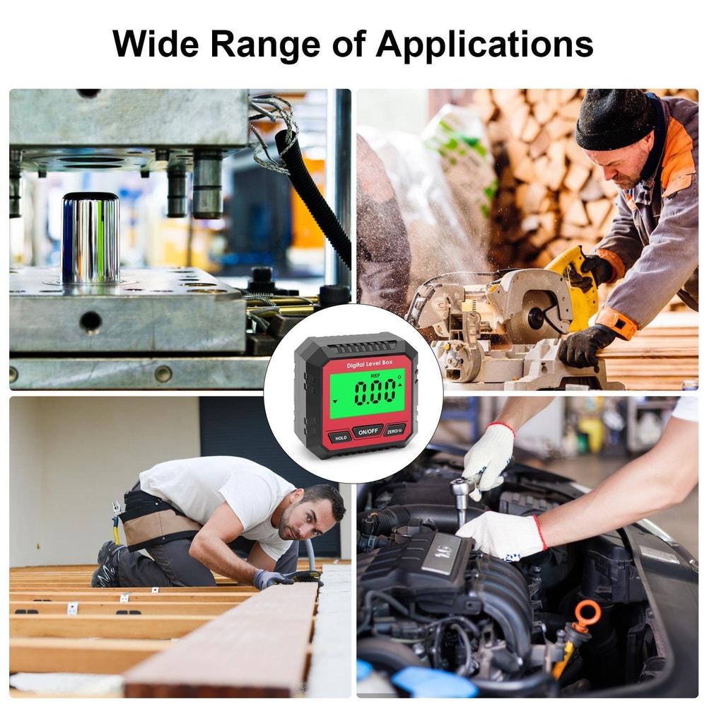 Magnetic Digital Inclinometer Angle Finder With LCD Display For Woodworking Precision Leveling 3